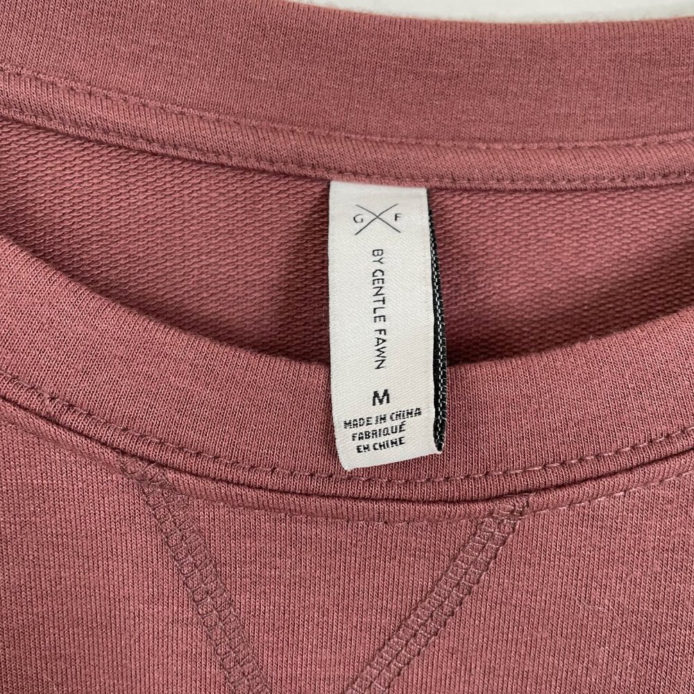 Gentle Fawn Ava Pullover Crop Top Auburn Soft Balloon Sleeve Knit - Picture 3 of 12